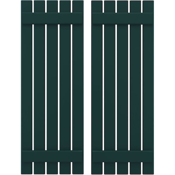 Ekena Millwork Americraft 5-Board, 2 Batten Exterior Real Wood Spaced Board-n-Batten Shutters, ARW101SB519X72FGH, PR ARW101SB519X72FGH - main